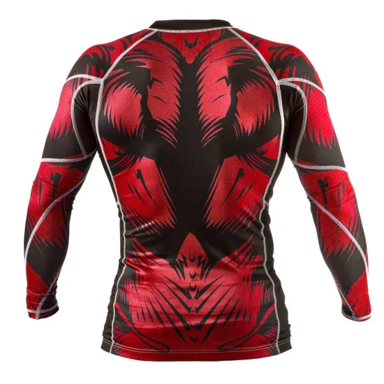 Рашгард с длинным рукавом Peresvit Immortal Silver Force Burn Red-S
