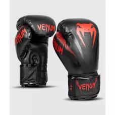 Боксерские перчатки Venum Impact Boxing Gloves Black Red-12
