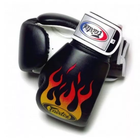 Боксерські рукавички Fairtex Flame Black-10