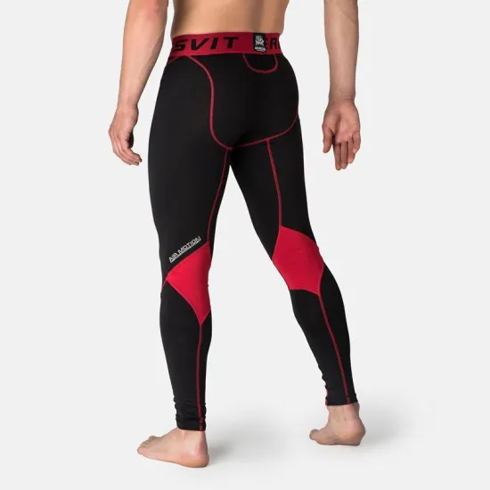 Компрессионные штаны Peresvit Air Motion Compression Leggins Black Red-S