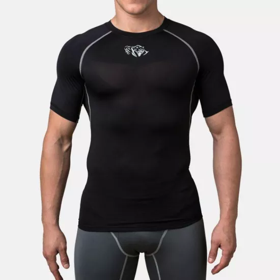 Компрессионная футболка Peresvit Air Motion Compression Short Sleeve Black Grey-S