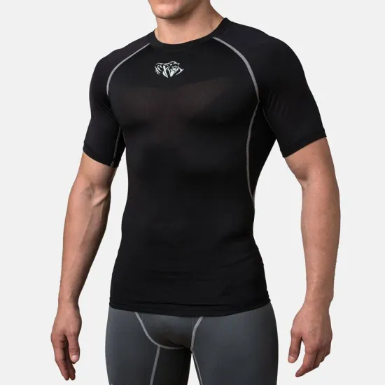 Компрессионная футболка Peresvit Air Motion Compression Short Sleeve Black Grey-S