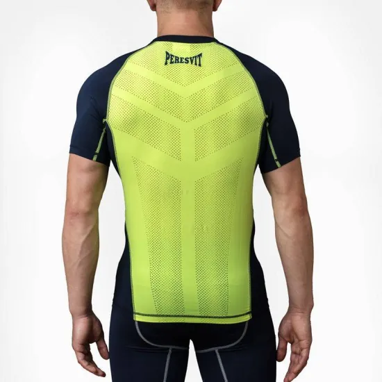 Компрессионная футболка Peresvit Air Motion Compression Short Sleeve Navy Yellow-S