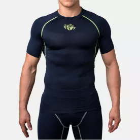 Компрессионная футболка Peresvit Air Motion Compression Short Sleeve Navy Yellow-S