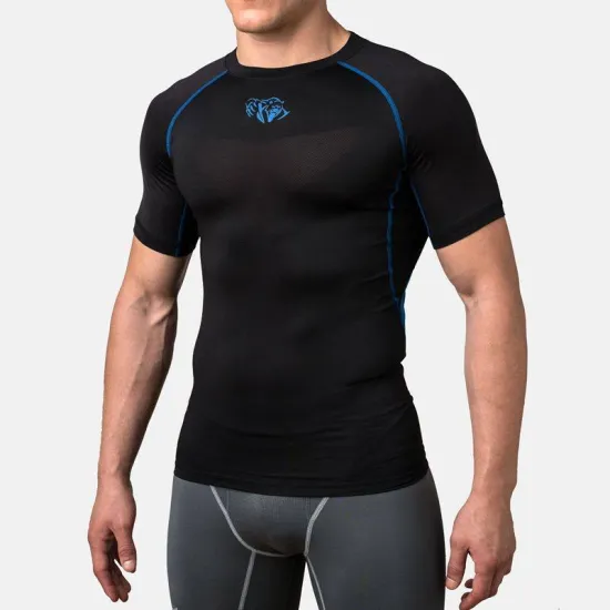 Компресійна футболка Peresvit Air Motion Compression Short Sleeve Black Blue-S
