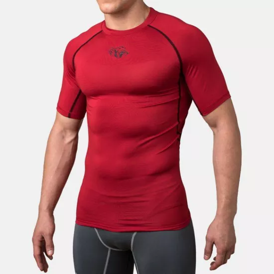 Компрессионная футболка Peresvit Air Motion Compression Short Sleeve Red Black-S