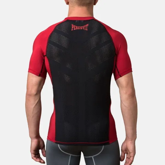 Компрессионная футболка Peresvit Air Motion Compression Short Sleeve Red Black-S