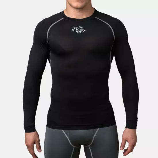 Компрессионный лонгслив Peresvit Air Motion Compression Long Sleeve Black Grey-S