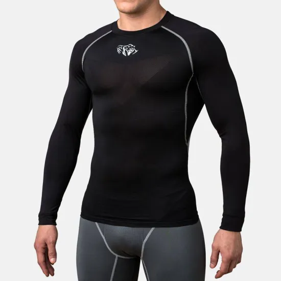 Компрессионный лонгслив Peresvit Air Motion Compression Long Sleeve Black Grey-S