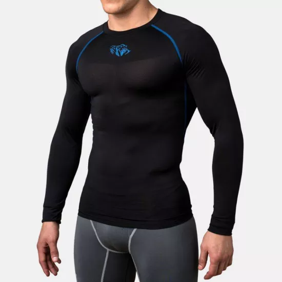 Компрессионный лонгслив Peresvit Air Motion Compression Long Sleeve Black Blue-S