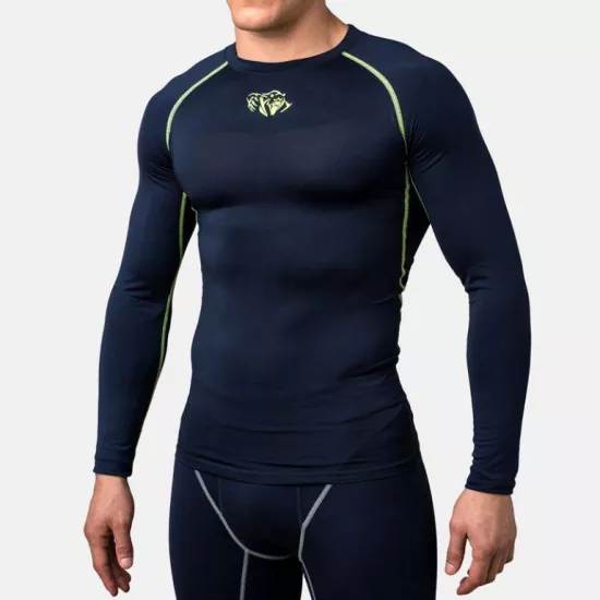 Компрессионный лонгслив Peresvit Air Motion Compression Long Sleeve Navy Yellow-S