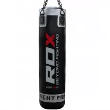 Мешок для бокса RDX Leather Black 140 см 55кг