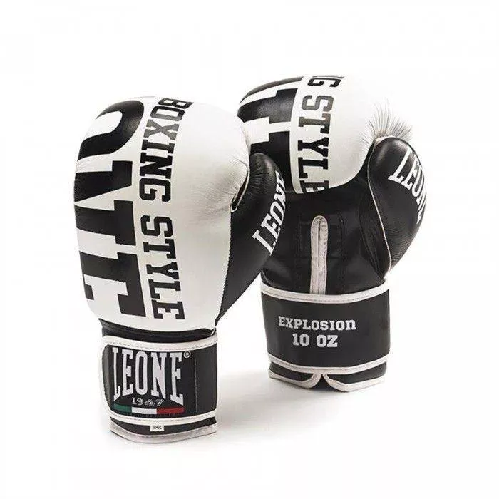 Боксерские перчатки Leone Explosion Black/White