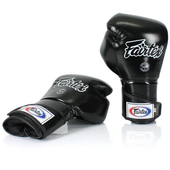 Боксерські рукавички Fairtex BGV6 Stylish Angular Spar Чорні 10 унцій