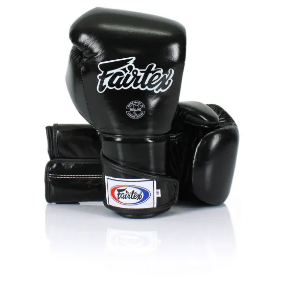 Боксерські рукавички Fairtex BGV6 Stylish Angular Spar Чорні 10 унцій