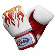 Перчатки для бокса Fairtex BGV1 White Flame-10
