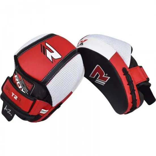 Лапы боксерские RDX Leather Red
