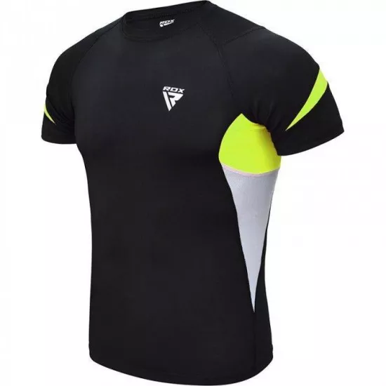 Рашгард із коротким рукавом RDX Lycra Green-L