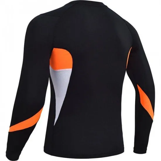 Рашгард с длинным рукавом RDX Lycra Orange-M
