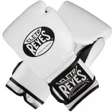 Боксерские перчатки Cleto Reyes Hook and Loop Training Gloves White-12