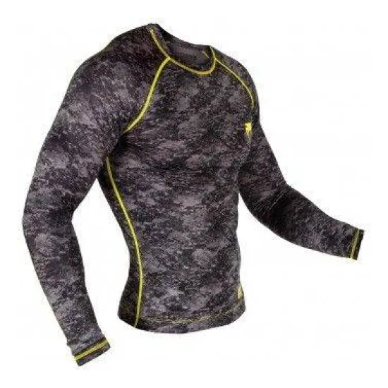 Рашгард Venum Tramo Rashguard Long Sleeves Black/Yellow-L