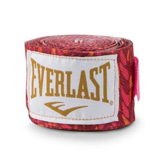 Боксерські бинти Everlast 3,05м Black/Pink-чорний