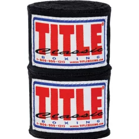 Бинты боксерские TITLE Classic Mexican Style 4,57м-черный