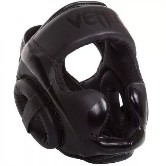 Шолом Venum Elite Headgear Matte Black - універсальний