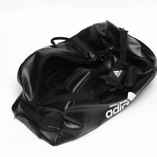 Сумка на колесах Adidas Judo Черная с белым