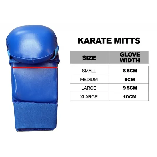 Рукавички для карате Adidas WKF Червоні-XS