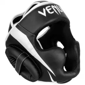 Боксерський шолом Venum Elite Headgear Чорно-білий
