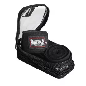 Боксерские бинты PowerPlay 3046 (4м)-черный