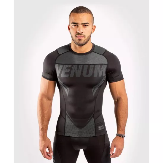 Рашгард Venum ONE FC Impact Rashguard short black/black S