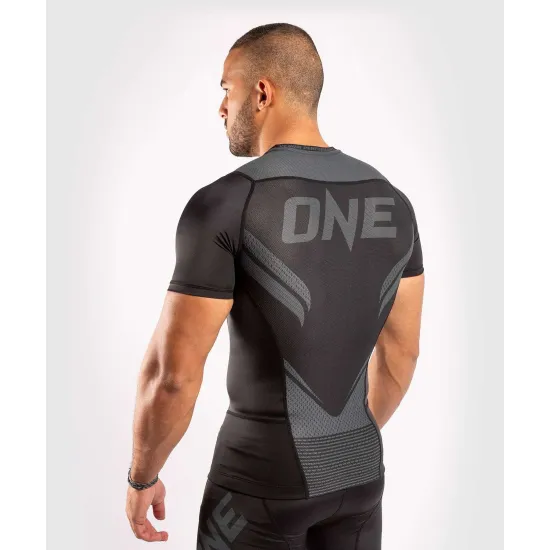 Рашгард Venum ONE FC Impact Rashguard short black/black S