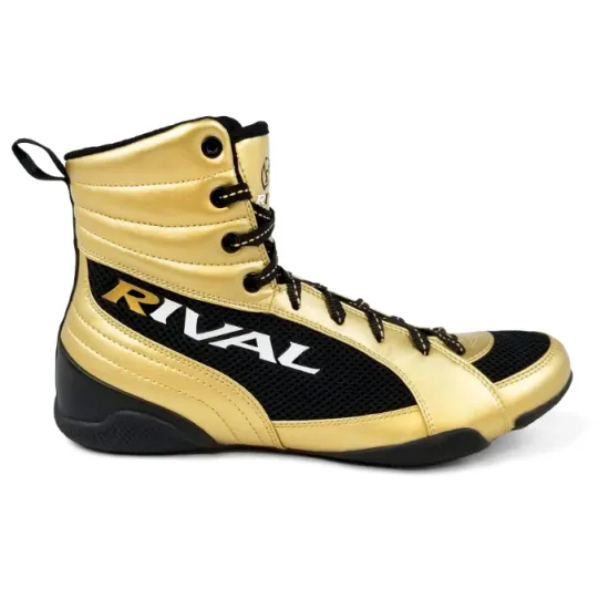 Обувь для бокса Rival RSX-Guerrero Deluxe Boxing Boots Gold 39,5
