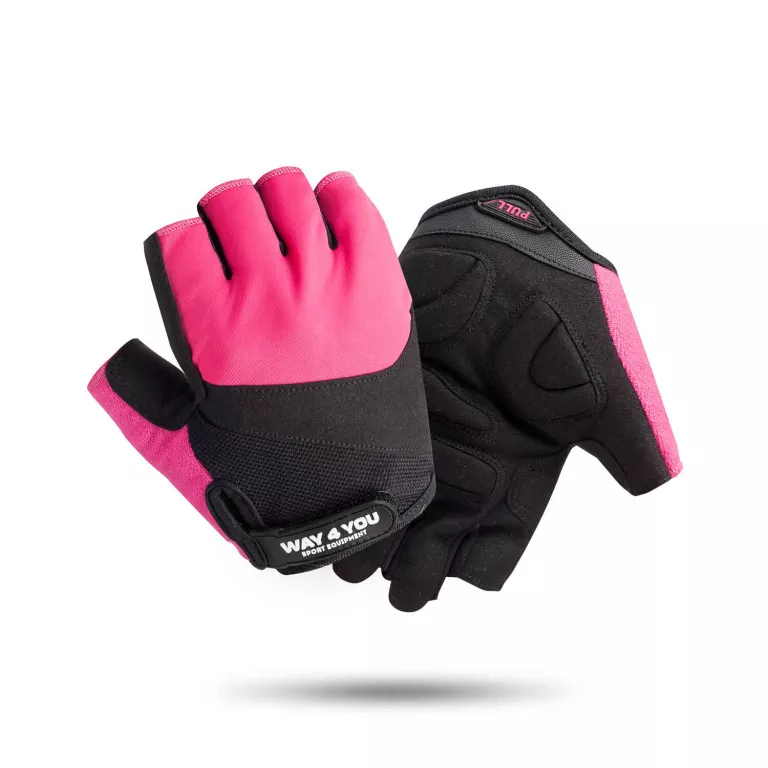 Спортивні фітнес рукавички для залу Way4you Pink S