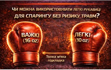 Яку вагу (унції) боксерських рукавиць обрати для тренувань чи спарингу?