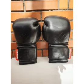 УЦІНКА! Рукавиці для боксу  TITLE Boxing Ko-Vert Чорні 12 унцій