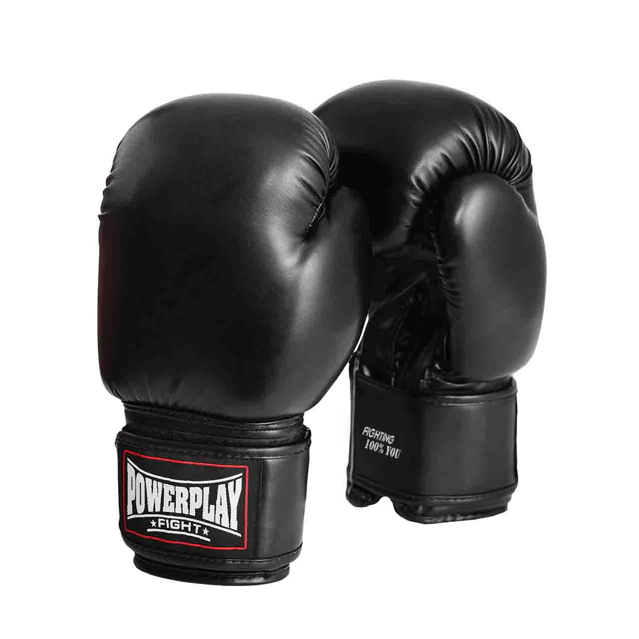 Боксерські рукавички PowerPlay 3004 чорні 10 унцій