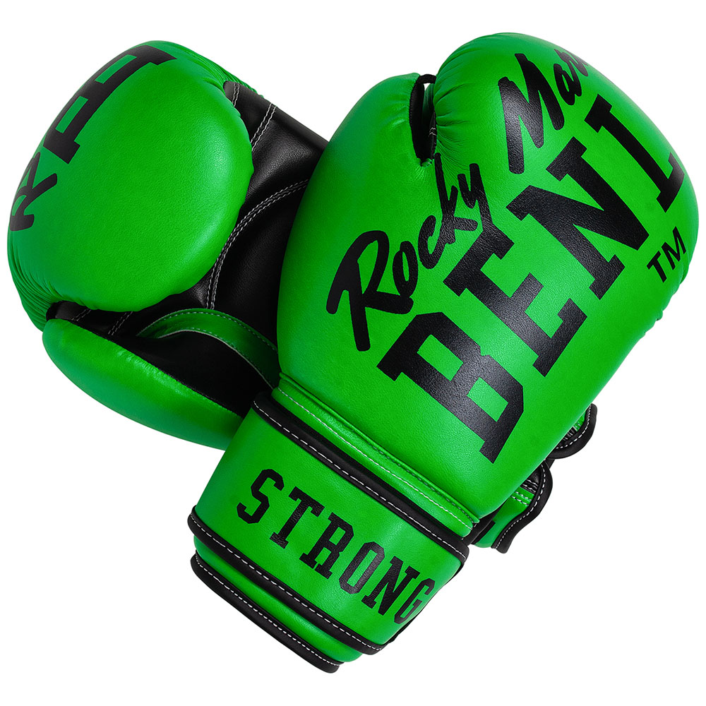 Перчатки боксерские Benlee CHUNKY B 8oz PU зеленые