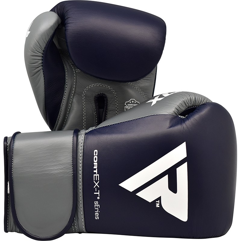 Рукавички боксерські RDX Leather Pro C4 Blue 10 ун.