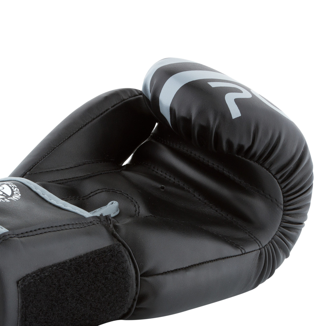 Боксерские перчатки PowerPlay 3010 черно-серые 8 унций