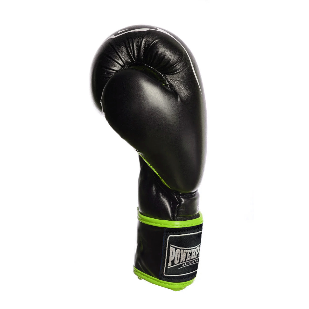 Боксерські рукавички PowerPlay 3018 чорно-зелені 8 унцій