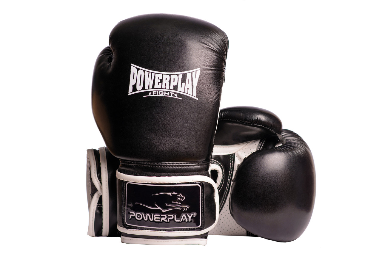 Боксерські рукавички PowerPlay 3019 чорні 8 унцій