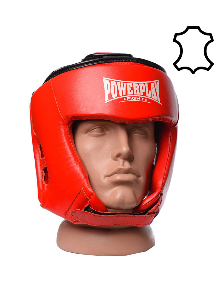 Боксерский шлем турнирный PowerPlay 3049 красный S