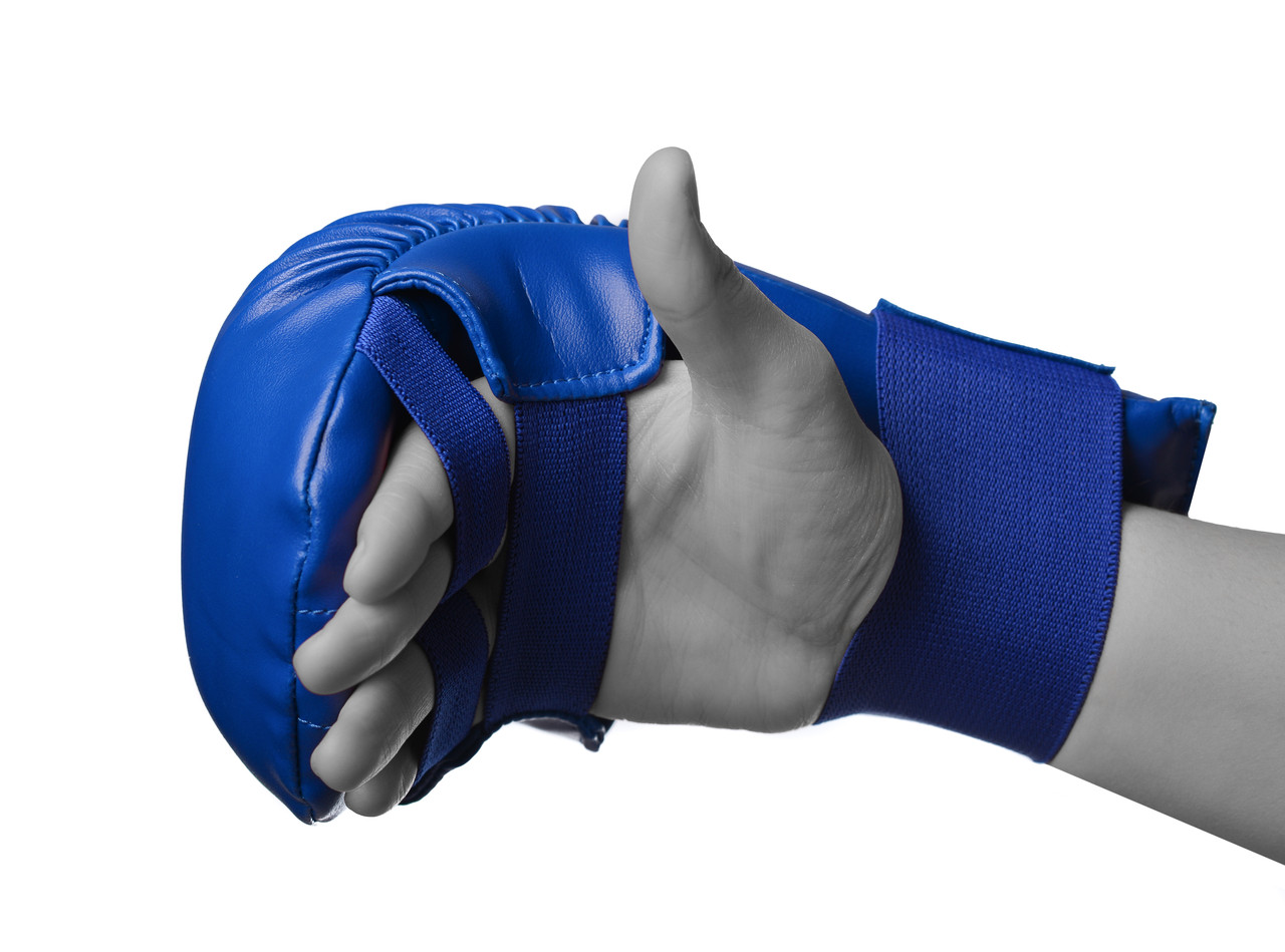 Перчатки для карате PowerPlay 3027 синие S