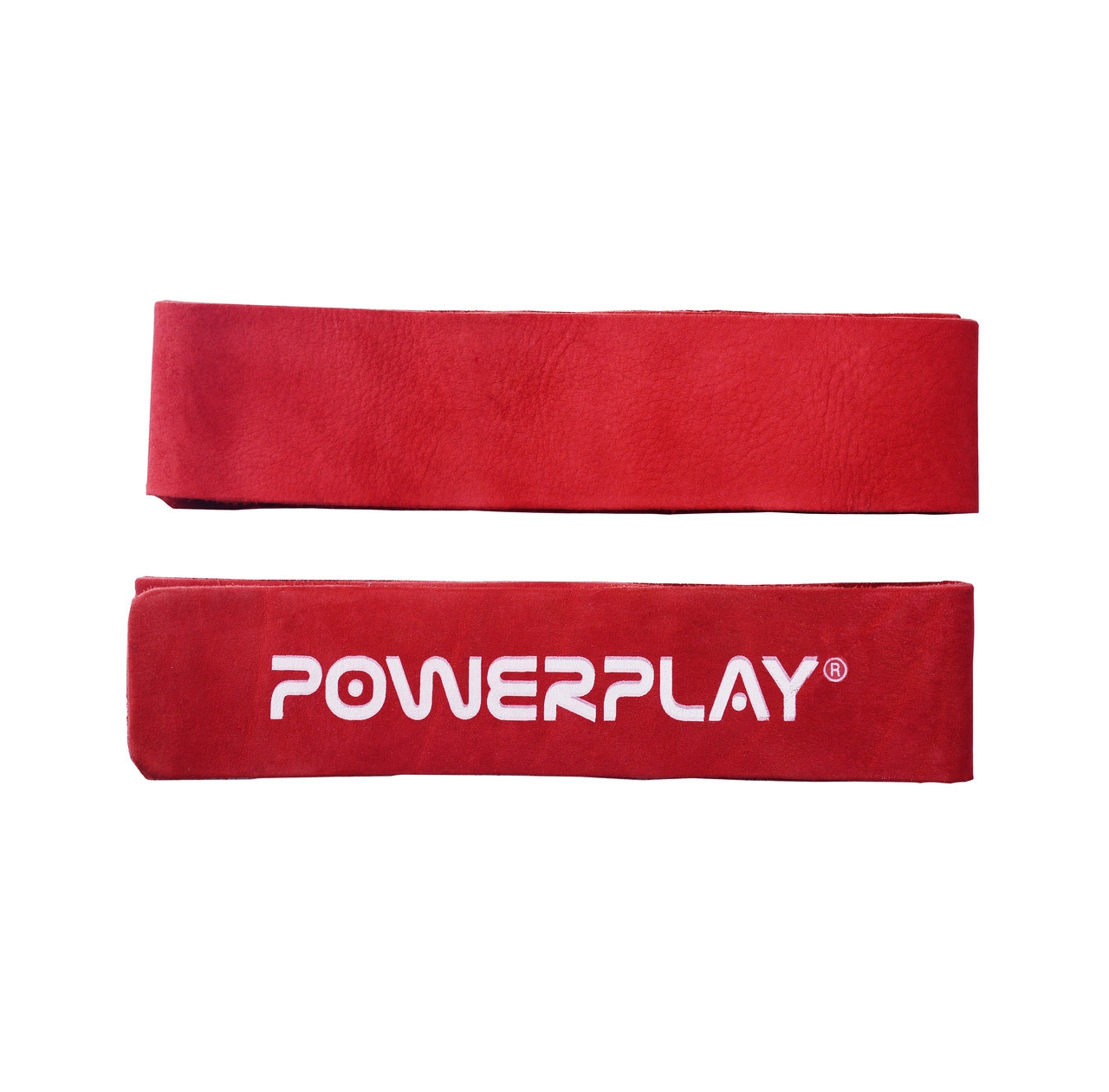Лямки для тяги PowerPlay 5205 кожа красные
