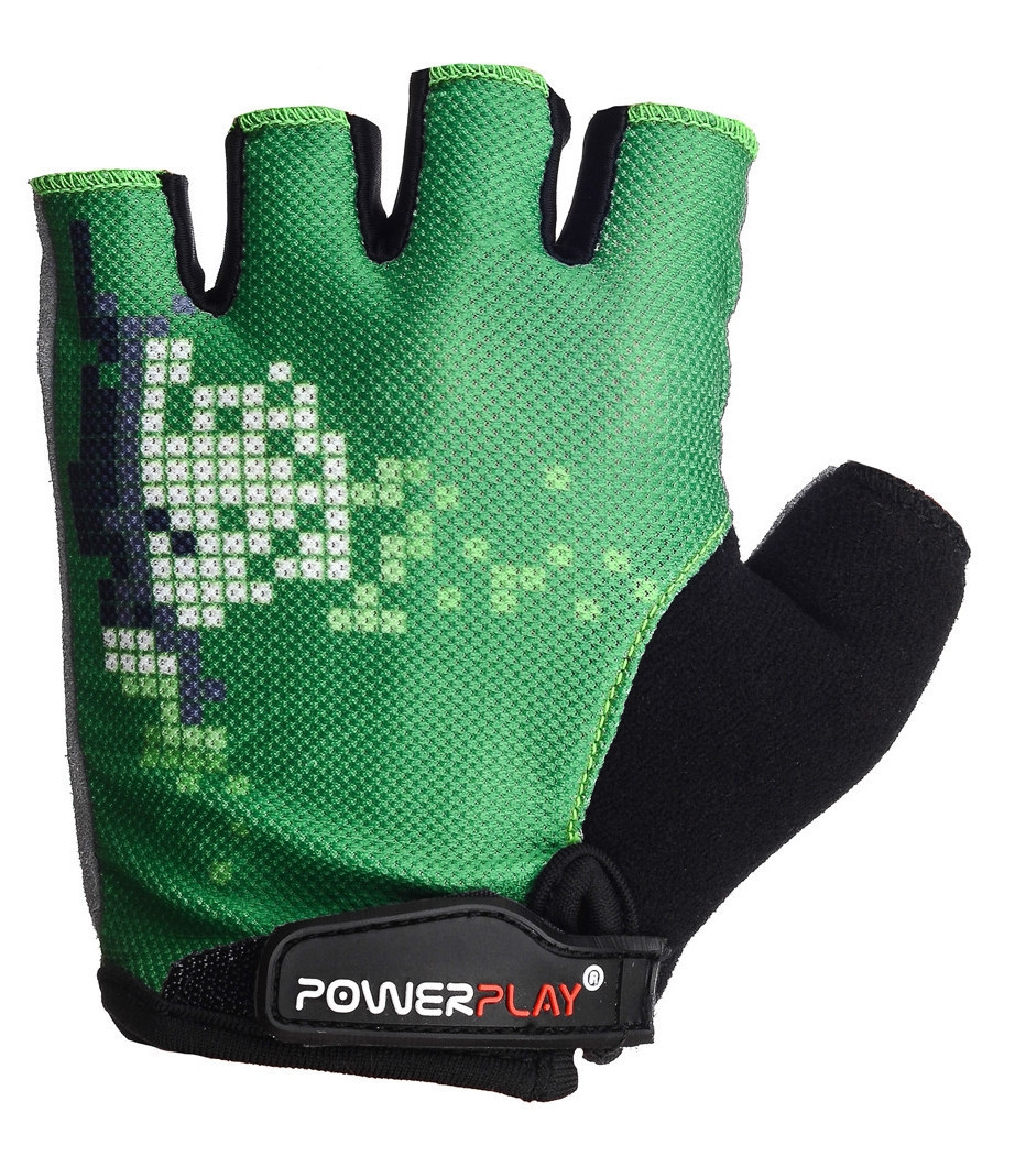 Велоперчатки PowerPlay 002 C Зеленые L