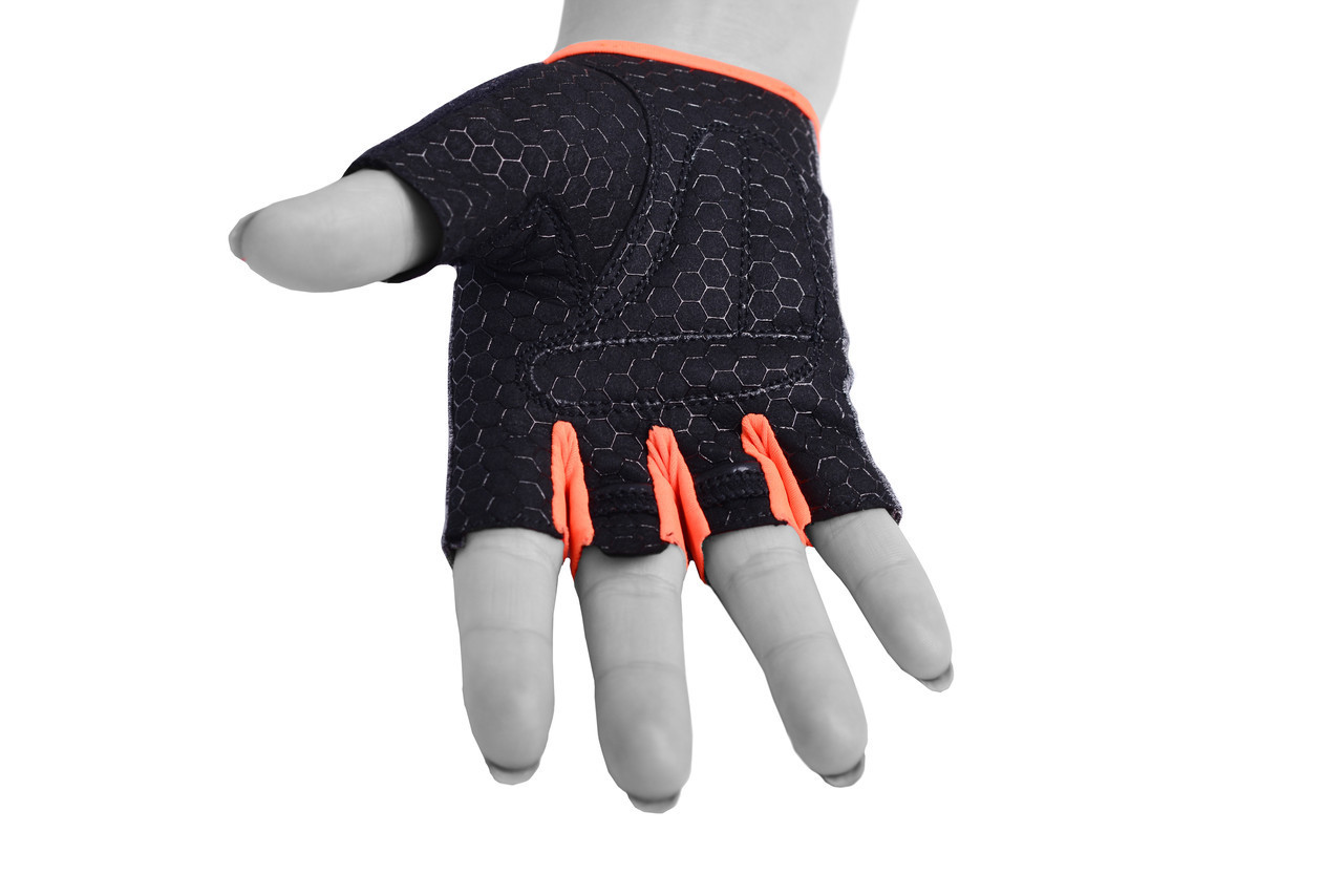 Перчатки для фитнеса PowerPlay 2935 женские серо-оранжевые XS