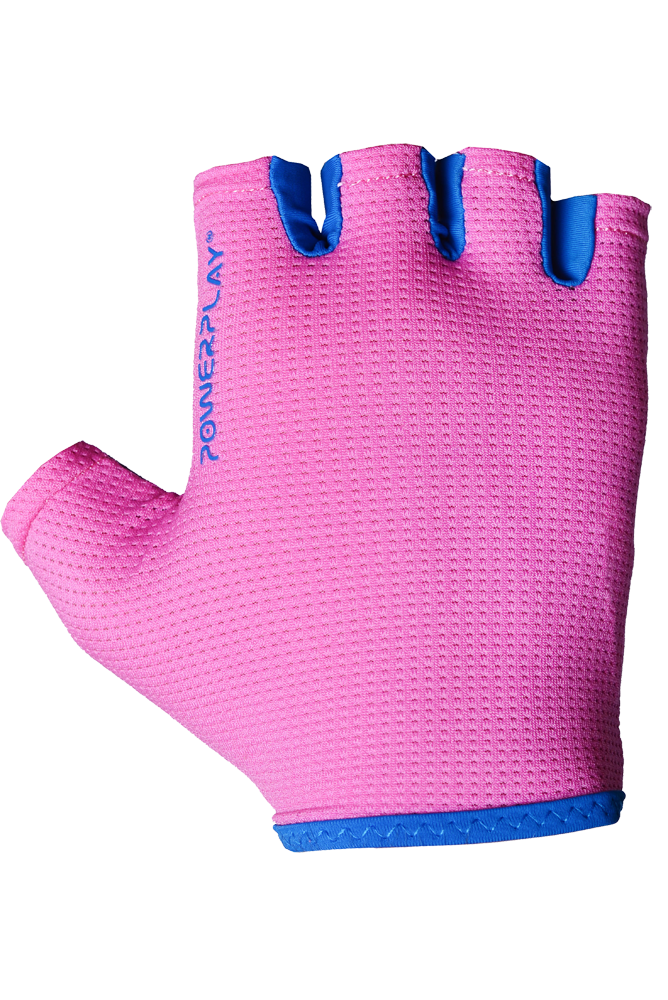 Рукавички для фітнесу PowerPlay 3418 жіночі рожеві XS
